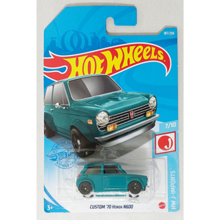 22HW โมเดลรถฮอตวิล รถฮอนด้าเอ็น600 ขนาดเล็ก Diecast Car Model Hot wheels 🔆 Honda N600 gr ความยาวรถประมาณ 6.0 ซม พร้อมส่ง