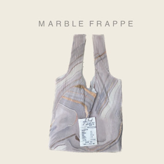 Wyllabrand กระเป๋าผ้าพลีท Marble frappe