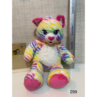 ตุ๊กตาแมวลายริ้วรุ้ง Build a bear ของแท้ สภาพ98%