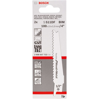 ใบเซเบอร์ S511DF BOSCH (2ใบ/แพค) #2607657722