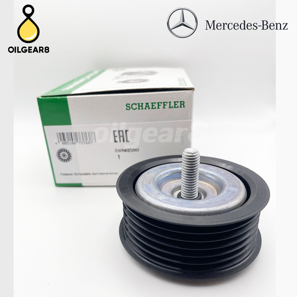 BENZ ลูกรอกสายพาน(ร่อง) เครื่อง M271 EVO รุ่น W204 W211 W212 W207 เบอร์ 0002021619 ยี่ห้อ INA 532 06