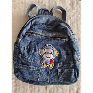 กระเป๋ายีนส์เป้เล็กสะพายหลัง สวยเก๋เท่ห์ทน ผ้านิ่มซักสีไม่ตก…