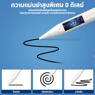 [การชาร์จแบบแม่เหล็ก P8💞]ปากกาไอแพด วางมือบนจอ+แรเงาได้ Stylus Pen สำหรับไอแพด Air5 Air4 Mini6 Pro11 Pro12.9 ปากกาสไตลั