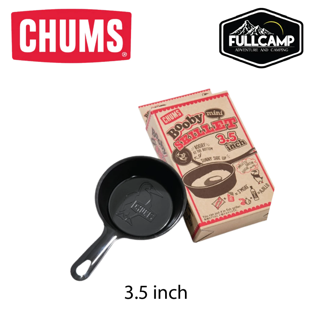 CHUMS Mini Skillet 5 / 3.5 inch กระทะเหล็ก กระทะแคมป์ปิ่ง ตั้งเตาไฟ หรือเข้าเตาอบได้ thumbnail 4