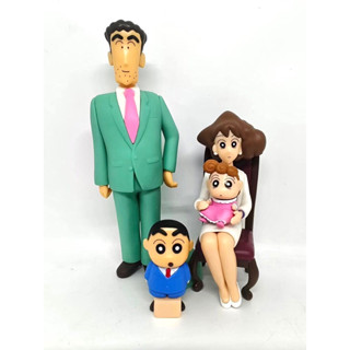 ครอบครัว ชินจัง Crayon Shin chan Nohara Family Photo ครบชุด 4 คน PVC Figure 6-18 cm มาพร้อมกล่อง