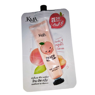 ( 1 ซอง) KMA Peach Mellow Tone Up Cream SPF50 PA+++ ขนาด 7 กรัม