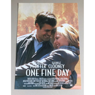 Handbill (แฮนด์บิลล์) หนัง “One Fine Day” ใบปิดไทย จากค่ายวิดีโอ ราคา 129 บาท