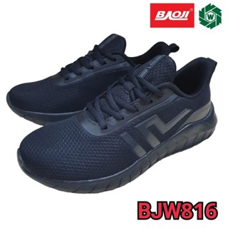 Baoji BJW816 รองเท้าผ้าใบหญิง ซลม. สีดำ ไซส์ 37-41
