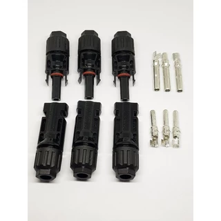 [ใหม่] มีรับประกัน ขั้วต่อสายไฟแผงโซล่าร์เซลล์ MC4 CONNECTOR รุ่นไม่มีแกนเหล็กด้านใน ยึดติดแน่นไม่มีหลุดไม่มีขยับ