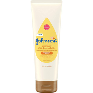 [ของแท้ 100%] JOHNSON CREAMY OIL SHEA &amp; COCOA BUTTER MOISTURIZES FOR 24 HOURS 8 fl.oz (236 ml.)