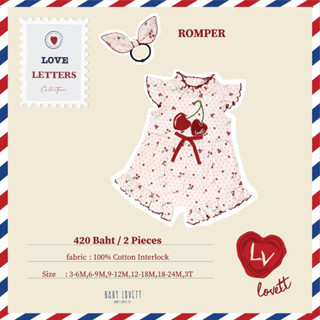 Babylovett  รอมเปอร์วาเลนไทน์2023 ไซส์ 18-24 New✨