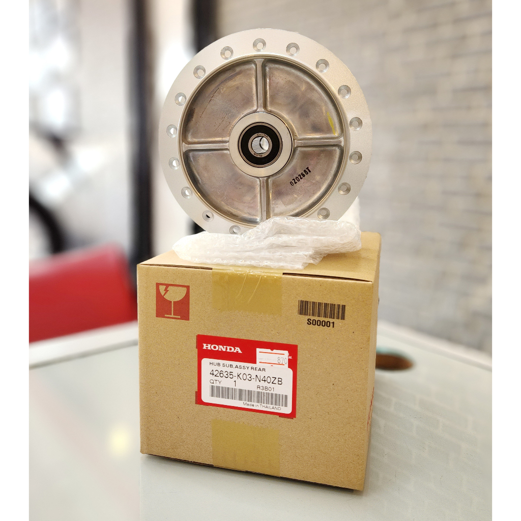 ดุมล้อ หลัง [แท้] (42635-K03-N40ZB) Honda Wave 110i [2009 - 2023] , Wave 125i [2005 - 2021]