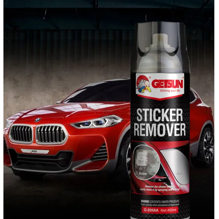 สเปรย์ล้างคราบกาว ลอกคราบสติ๊กเกอร์ สเปรย์ลอกกาว ขจัดคราบกาว ลอกสติกเกอร์ Getsun Sticker Remover 450