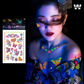 แทตทู tattoo Fluorescent แทตทู เรืองแสง พร้อมส่ง