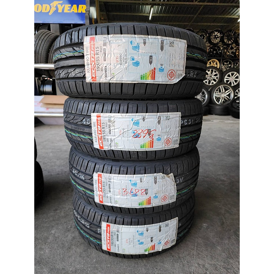 🔴 ยาง Kumho ‎Ecsta PS31, HS52, ES01 ยางใหม่ ปี 22 -185/60R15, -195/50R15, -195/55R15, -185/55R16, -2
