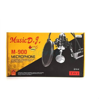 Music D.J. M-900 Microphone ไมค์โครโฟน ไมค์คอนเดนเซอร์ ไมค์ไลฟ์สด ใช้ในห้องอัดเสียงได้ ไมค์ลอย