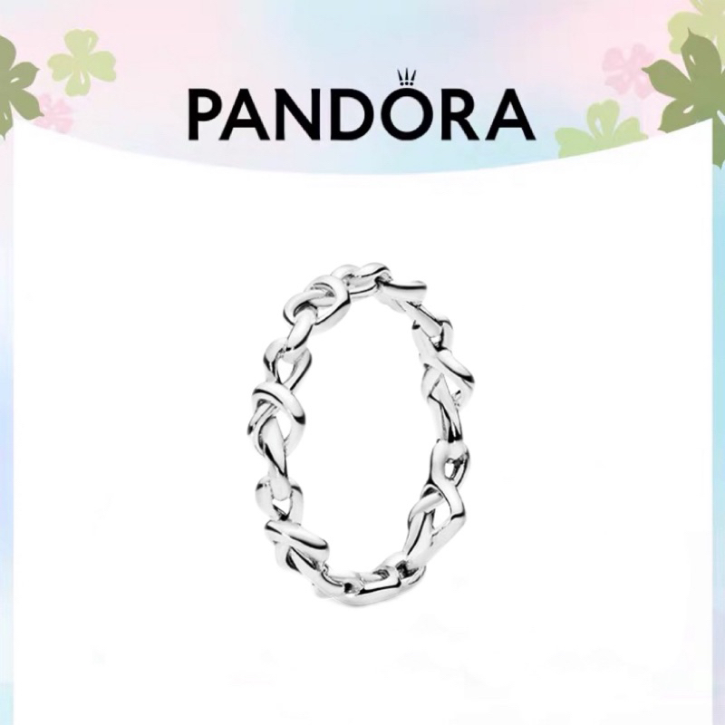 [ส่งจากกรุงเทพ]Pandora แหวน เงิน925 แหวนแฟชั่น Knotted heart ring เครื่องประดับแฟชั่น ของแท้ 100%