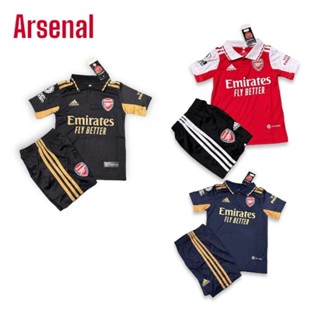 ชุดบอลเด็ก ชุดกีฬาเด็ก ทีมอาร์เซนอล  Arsenal 21/22 หลากสี อายุ 2-14 ปี  เสื้อพร้อมกางเกง