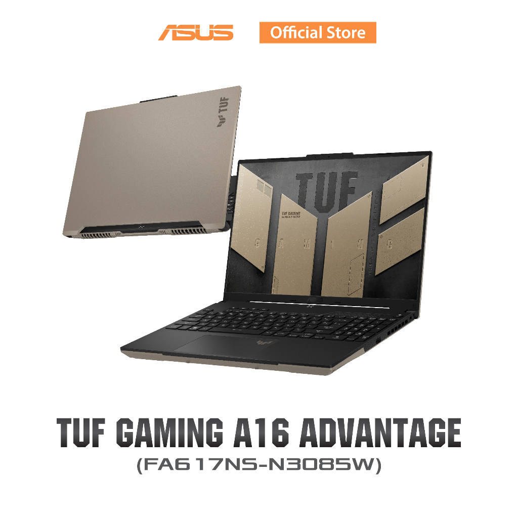 ASUS TUF Gaming A16 (FA617NS-N3085W), Gaming Laptop, 16" 165Hz FHD+, Ryzen7 7735HS, AMD Radeon RX 76