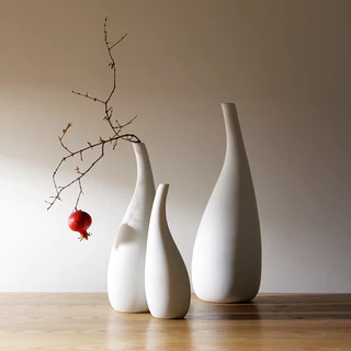 Mixselection แจกันดอกไม้ Vase Ceramics ยให้สวยและทันสมัย มีสามรุ่น ตกแต่งแจกันเซรามิกที่เรียบง่า