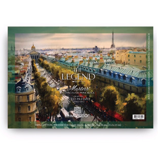 540x380mm MUSEO The LEGEND Masters Watercolor Block 300gsm 100% cotton  สมุดสีน้ำ มูซิโอ้-เดอะเลเจนด์ 300แกรม กาว4ด้าน