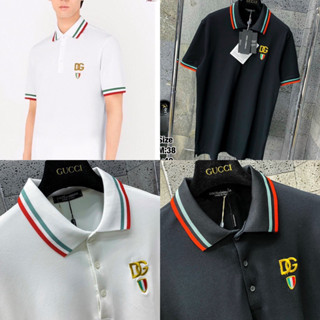 เสื้อโปโล D&amp;G 🏷️ Hiend 1:1 | เสื้อโปโลผู้ชาย | เสื้อแบรนด์เนม