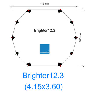 Brighten 12.3 กราวชีท ตรงรุ่น ผ้าใบหนา