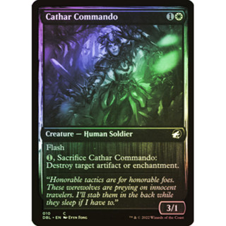 [MTG] Cathar Commando [DBL] [WHITE] [COMMON] [FOIL] [ENG] (การ์ดเมจิค / Magic the Gathering)