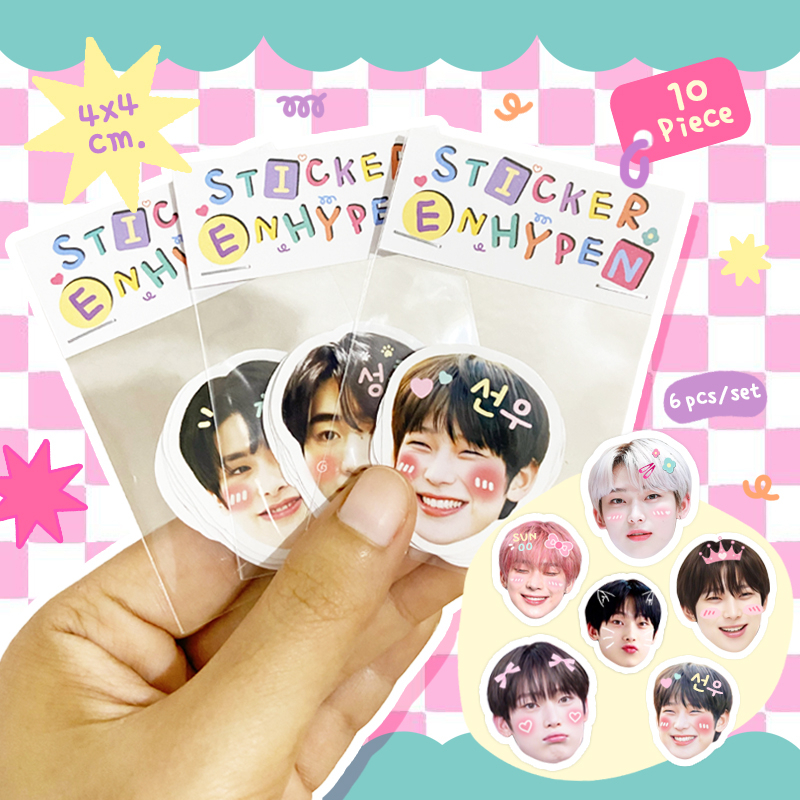 !!SALE!! (ขั้นต่ำ 2 ชิ้น คละได้ทั้งร้าน) สติ๊กเกอร์หัวโต enhypen