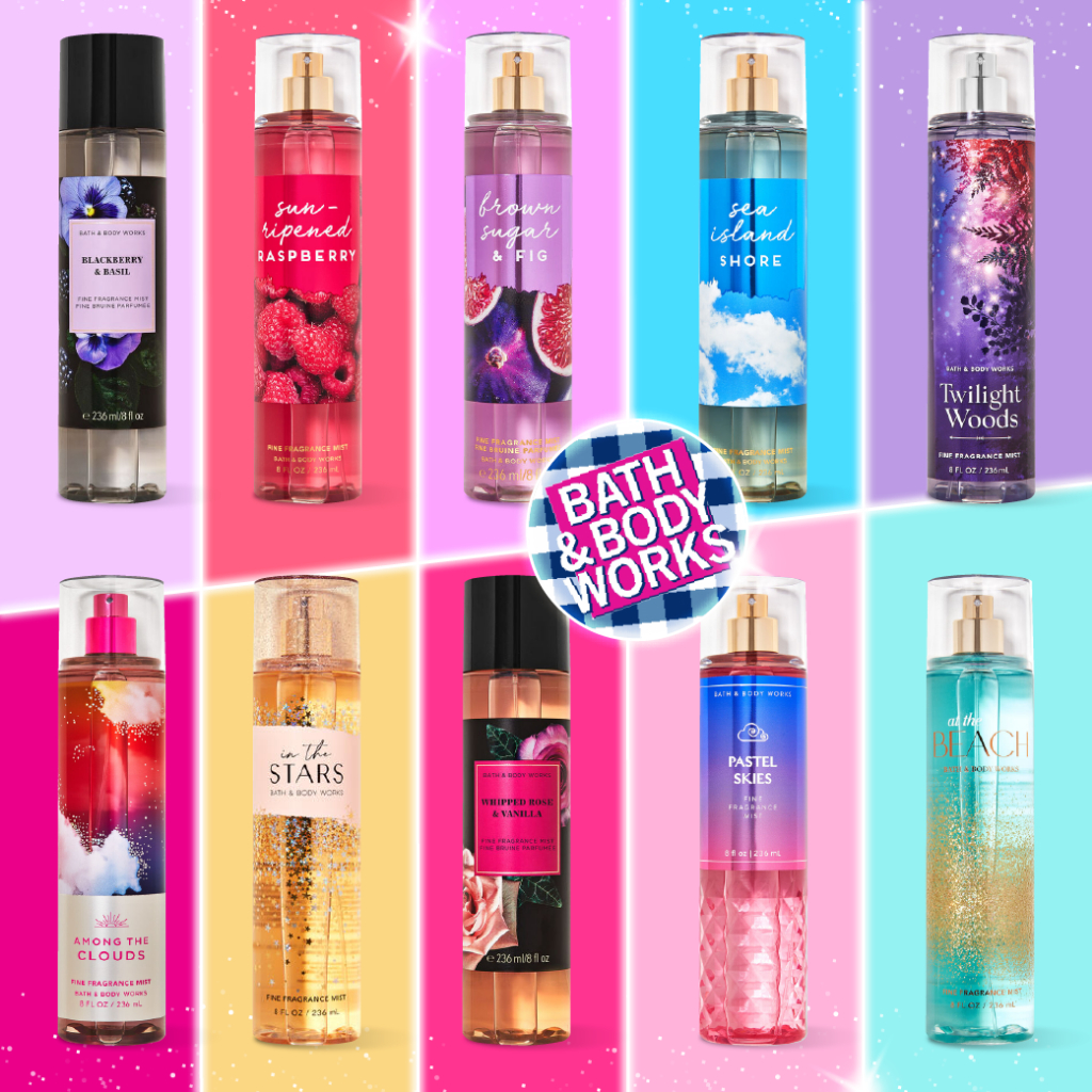 [SET1/2] Bath and Body Works : Fragrance Mist ขนาด236ml เพิ่มความหอมสดชื่นด้วยกลิ่นที่หลากหลายสไตล์ที่คุณสามารถเลือกได้