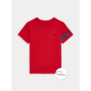 เสื้อยืดเด็ก Ralph Lauren Logo Cotton Jersey Tee ของแท้ (สีแดง)