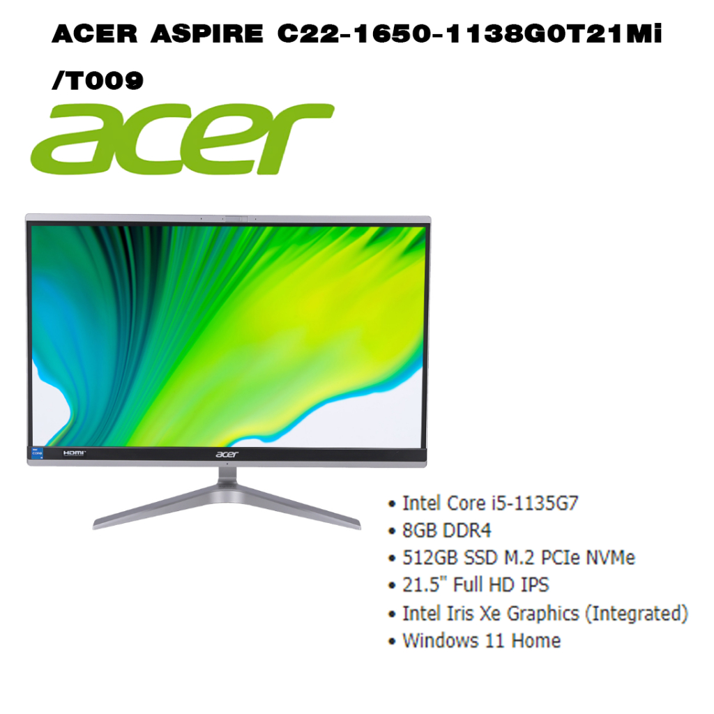 ออลอินวัน ACER ASPIRE C22-1650-1138G0T21Mi/T009