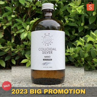 Colloidal Silver 500 ml (16.9 oz), ซิลเวอร์นาโน, 12-15 PPM Pure Colloidal Nano Silver