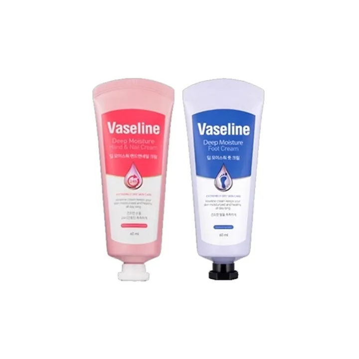 ครีมบำรุงมือและเท้า Vaseline Deep Moisture Hand and Nail / Foot Cream