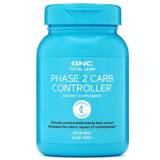 GNC Total Lean Phase 2 Carb Controller 120 Capsules White Kidney Bean Reduce Weight ถั่วขาว ลดน้ำหนัก