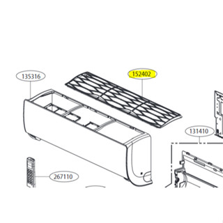 Filter,Air ที่กรองฟิลเตอร์แอร์ ของแท้จากศูนย์ LG100% Part No : MDJ64344607