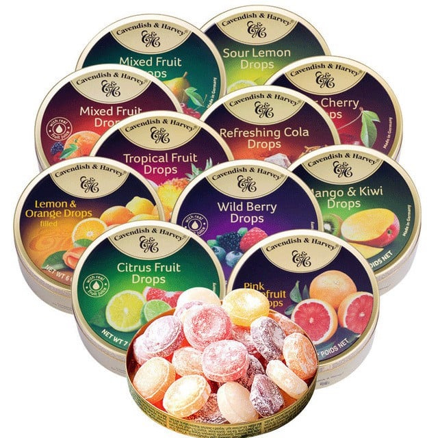 ลูกอม Cavendish & Harvey 100% แท้ จากเยอรมัน ลูกอมรสผลไม้ เข้มข้น อร่อยมาก ทำจากน้ำผลไม้จริงๆ
