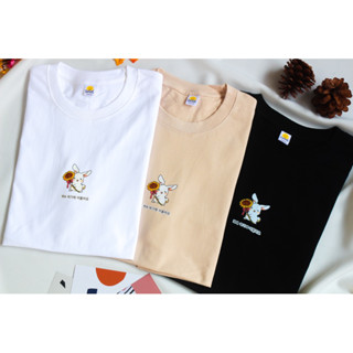 🌷 พร้อมส่ง 🌷 เสื้อยืดโอเวอร์ไซส์ สกรีนลาย “Rabbit”  ผ้าคอตตอน 100% เสื้อOversize