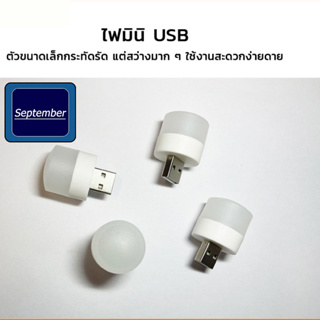 September ไฟ LED กลางคืนขนาดเล็ก อินเตอร์เฟซ USB  หลอดไฟขนาดเล็ก  โคมไฟป้องกันดวงตา แสงอบอุ่น แสงสีขาว