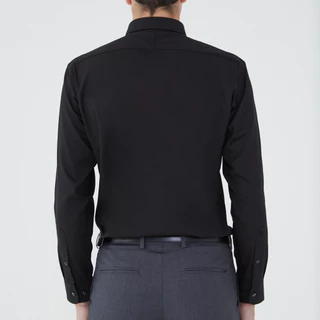 ARROW EASY CARE SHIRT -ดูแลรักษาง่าย สวมใส่สบาย- เสื้อเชิ้ตทำงานแขนยาวสีดำ ทรง SLIM FIT รหัส MACS758