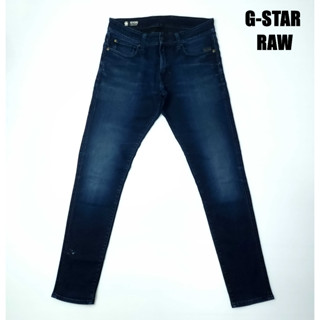 ยีนส์ G-Star Raw เอว 33-34 สีเข้ม เฟดสวย ผ้านุ่มยืด ขาเดฟ