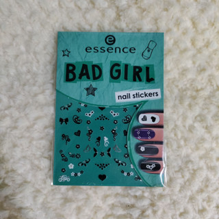 สติ๊กเกอร์ติดเล็บ สติ๊กเกอร์ตกแต่งเล็บ เอสเซนส์ โทนขาวดำ Essence Bad Girl nail sticker