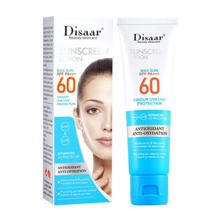 Disaar sunscreen lotion maxsun SPF 60 PA+++กับ SPF 90 PA+++