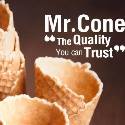 วาฟเฟิลโคนใหญ่/กลาง( L_90 ชิ้น/กล่อง, 10 ชิ้น/แถวx9/M_108 ชิ้น/กล่อง 12 ชิ้น/แถวx9) ตรามิสเตอร์โคน บรรจุในกล่องกันกระแทก - รูปที่ 4