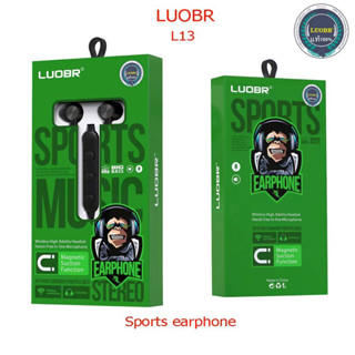 LUOBR L13 หูฟังบลูทูธ สำหรับออกกำลังกาย sport music earphone stereo