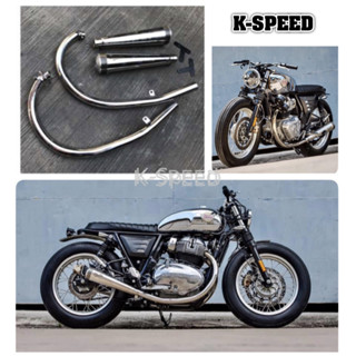 ท่อแต่ง Diablo J13 Full system for Royal Enfield GT 650 &amp; Interceptor 650