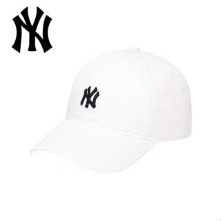 MLB หมวกแก๊ป UNISEX CURVED CAP 3ACP7701N-50IVS  NEW YORK YANKEES ขาว  ของแท้ 100%