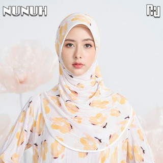 NUNUH BETRICE ROSE (เบียทริซ โรส) ผ้าคลุมผมฮีญาบมุสลิมแบบสำเร็จ ผ้าอัดพลีท ทรงฟองน้ำตรง (APP-FN-T)