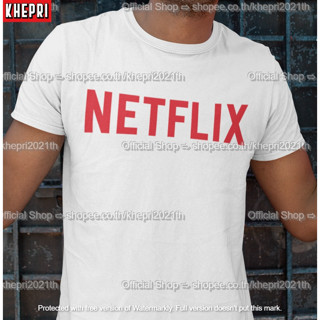 🔥ส่งด่วน🔥 เสื้อยืด Unisex เสื้อคู่ 100%คอตต้อน comb รุ่น Netflix แบรนด์ Khepri Cotton TC ระวังของปลอม!