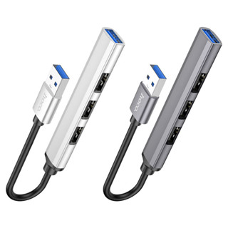Hoco HB26 Hub 4in1 Adapter สำหรับโอนถ่ายข้อมูลและเชื่อมต่ออุปกรณ์เสริม USB3.0+USB2.0*3